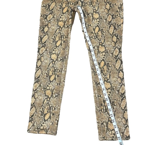 Frame Womens Jeans Le High Skinny Crop Snake Print Size 28 New - Picture 7 of 11